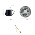 Teetass 80 ml keraamilised T&uuml;rgi espressotassid alustassiga Teekohvikruus K&ouml;&ouml;gi joogin&otilde;ud Kodukaunistus