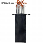 18 cm telgivaiad Alumiiniumist telgi maapinnanaelad koos helkurn&ouml;&ouml;riga v&auml;litelgi matkavarustuse telgi tarvikud 10PCS Black