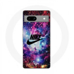 Coque Maniacase pour Google Pixel 7a nike logo noir styl&eacute; Rose Vif Violet Bleu