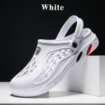 Suvised rannajalatsid Meeste hingavad sandaalid Vabaajajalatsid Suvised Aiajalatsid Suures suuruses augujalatsid Flip Flop Vaba aeg &Otilde;ues Suvised sandaalid 49 valge