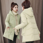 Naiste talvejope Parka mantel, pikk mantel, lumeriided, naiste kapuutsiga veekindel puuvillane polsterdatud puffer Parka XXXL