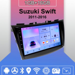 Android Carplay Autoraadio Suzuki Swift 2011-2016 jaoks Multimeediam&auml;ngija Peaseade Stereo GPS-navigatsioon BT WIFI 2+32GB 1+16GB