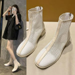 Mood 2024 Naiste Pahkluusaapad Suvi Uus Mood Mood Paksutallalised K&otilde;rge S&auml;&auml;rega Naiste Sandaalid V&otilde;rk Hingavad Mugavad L&uuml;hikesed Saapad 35 beež