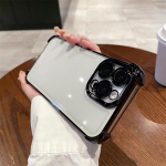 Samsung Galaxy A23 4G 5G A33 A53 A73 A13 jaoks Plakeeritud Silikoonist Pehme &Uuml;mbris A 23 33 53 73 13 Neli Nurka P&otilde;rutusvastane Kaitsekate A03 must