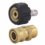 2 tk survepesuri adapterikomplekt M22 14mm / 15mm sisekeere p&ouml;&ouml;rlev kiir&uuml;hendus 3/8'' v&otilde;i 1/4 vabastuskomplekt otsik United States