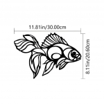 Karpkala metallist seinakaunistus &ndash; elegantne seinakunst Halloweeni ja interj&ouml;&ouml;ri jaoks, stiilne kodukaunistus, rippuv metallikunst igasse ruumi helehall v&auml;rv