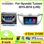 Android 13 Carplay Auto Autoraadio Hyundai Tucson IX35 3 2015 2016 2017 2018 Multimeedia Video M&auml;ngija Navigatsioon GPS Peaseade 4 core 1GB+32GB carplay