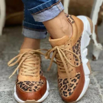 Moodsad Platvormjalatsid Naistele 2024 &Uuml;mar Ninaga Madalad Leopard Mustriga Kiiljalatsid Naiste Suurus 43 Paelad Socofy Vabaaja Spordijalatsid 36 leopard