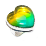 Natural Bi-Color Tourmaline 925 Sterling Silver Jewelry Ring Size 8 o7d27