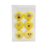 6 tk unikaalset emotsiooni n&auml;oga golfipallid uudsed harjutused golfipallid naljakad golfikingitused meestele isadele naistele lastele vastupidavad A