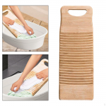 Bamboo Laundry Washboard for Manual Cleaning at Home and School 40x15cm