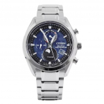 Citizen Tsuku-yomi Chronograph Moon Phase Super Titanium Blue Dial Eco-Drive BY1010-81L 100M meeste k&auml;ekell