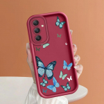 Pehme silikoonist ruudukujulise redeliga printimismustriga telefoni korpus T&auml;iskaanega kaamera p&otilde;rutuskindel kaitse kummist &uuml;mbris Samsungile Samsung A16 5G valge