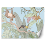 Tapeet Troopilised džungliloomad 100x70 sinine