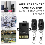 Juhtmevaba juhtrelee AC90~250V 30A+2 juhtmevaba kaugjuhtimispult/juhtmevabad l&uuml;litid One Size must