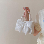 Moodne Kerge Luksuslik K&auml;ekott Naistele Clutch Rahakott Kandekott t&uuml;drukutele Magus roosa Bowknot V&auml;ike kandiline kott &Otilde;lakott valge