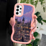 V&auml;rvitud mustriga Big Wave Edge pehmest silikoonmaterjalist Macaron telefoni&uuml;mbris, p&otilde;rutuskindel kaitsev kummist korpus Samsung Xiaomi Poco Redmi jaoks Redmi Note 8 roosa