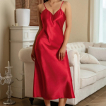 Seksikas sukahoidjaga &ouml;&ouml;s&auml;rk intiimne pesu naiste pikk &ouml;&ouml;s&auml;rk &ouml;&ouml;s&auml;rk suvine naiste satiinist koduriided loungewear 2XL