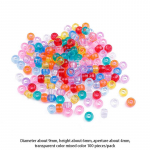 100 tk Segav&auml;rvilised Ponip&auml;rlid Suure Auguga T&uuml;nnikujulised P&auml;rlid Sirge Auguga P&auml;rlid Isevalmistatavate K&auml;sit&ouml;&ouml; P&auml;rliehete jaoks as the picture