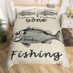 Fishing King tekikottide komplekt lastele, poistele, meestele, maal&auml;hedane kaluripadjad, mikrokiud, metsik onn, kalastusteema voodipesu komplekt 70x133cm 2pcs gray