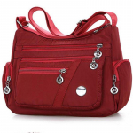 Naiste veekindel kott Nailonist &otilde;lakott Crossbody kott vabaaja k&auml;ekotid 27*11*22cm punane