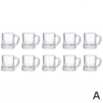 Mini plastist pitsiklaasid k&auml;epidemetega, korduvkasutatavad &otilde;llekruusid, komplekt BBQ pitsid viskipeoks, ole H5C1 white-1set