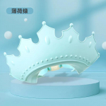 Reguleeritav Baby Shower Shampoo Cap Crown Shape Wash Juuksekaitse m&uuml;ts beebi k&otilde;rvakaitseks Ohutu lastele du&scaron;ipea kate roosa