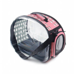 Lemmiklooma &otilde;lakott kassi kandekott v&auml;ljas reisimiseks hingav k&auml;ekott kutsikate ja kassipoegade kapsel, l&auml;bipaistev kaasaskantav &otilde;larihma kott S 2.5kg