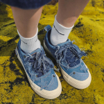 Moodsad naiste tossud teksariidest l&otilde;uendikingad Ameerika hiphopist isikup&auml;rastatud naiste t&auml;navakingad t&uuml;drukutele tennise loaferid 35 sinine