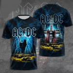 Suvised meester&otilde;ivad Rock Band T-s&auml;rk AC/DC 3D prindiga Lastele l&uuml;hikeste varrukatega T-s&auml;rgid Hip-hop Mood &Uuml;markaelusega vabaaja s&auml;rgid Topid XL