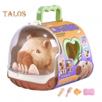 Elektriline pl&uuml;&uuml;sis kapybara m&auml;nguasi, interaktiivne helisimulatsioon, k&otilde;ndiv loom m&auml;nguasi, v&auml;ikelapsed poisid t&uuml;drukud, hariv beebi k&otilde;ht roomava loomam&auml;nguasi Battery