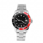 V&otilde;itja Meeste Automaatne Mehaaniline Kell Roostevabast Terasest Rihm K&auml;ekell Punane ja Must