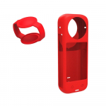 Silikoonkate Insta360 X4 panoraamkaamera kaitse&uuml;mbris Insta 360 X4 kriimustusvastase &uuml;mbrise jaoks, spordikaamera tarvikud must