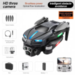 Uus Mini M2 Drone 8K kolmekordne HD kaamera 4K professionaalne optilise vooluga WiFi FPV takistuste v&auml;ltimine, harjadeta kaugjuhtimispult Quadcopteri m&auml;nguasja kingitus 1 Battery must