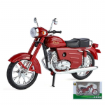 1/10 JAWA 250 sulamist retromootorratta mudel Diecast Metal Street Classic mootorratta mudeli simulatsiooni heli ja kerge lapse m&auml;nguasi kingitus punane