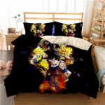 Seitse Draakoni Palli Goku Voodipesu Komplekt, Saiyan Son Goku Tekikate 3D Prindiga Voodikomplekt Tekikate Magamistoa Voodipesu 135x200cm 2pcs