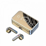 Peegelpildiga juhtmevaba Bluetooth-peakomplekt 5.1 Mini binauraalne n&auml;htamatu k&otilde;rvasisene &uuml;lipikk ooterežiim must