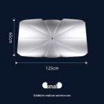 Auto p&auml;ikesevarju UV-kaitse ja soojusisolatsioon &ndash; h&otilde;lpsasti hoiuletav esiklaasi kate Small