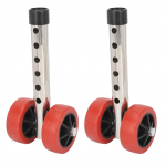 2 tk K&auml;imiskarkude ratas jalg 6 k&auml;iguga k&otilde;rguse reguleerimine roostevaba teras plastik rollaatori asendusrattad