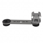 Kolmekordne k&uuml;lmakinga pikendusklamber alumiiniumsulamist mikrofoni aluse kinnitusadapter statiivi jaoks tumehall v&auml;rv