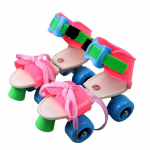 Rulluisukingad 4 rattaga uisukingade suurus lastele poistele, t&uuml;drukutele 18-23cm Heleroosa