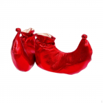 1 Pair Clown Shoes Covers Adults Carnival Cosplay Novelty Dress up Props punane