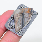 Laguna Lace Agate Handmade 925 Sterling Silver Jewelry Ring Size 6 r2v18