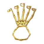 Punkstiilis luukere k&auml;ev&otilde;ru Halloweeni pealuu s&otilde;rmedega randmepael, reguleeritav &uuml;hes t&uuml;kis naiste meeste s&otilde;rmk&auml;ev&otilde;ru h&otilde;be