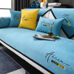 Four Seasons kvaliteetsed diivanikatted &Scaron;enill &uuml;hev&auml;rvilised nurgadiivani r&auml;tik libisemisvastased padi diivanid elutuba kodu 90x210cm sinine