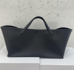 Prantsuse ni&scaron;ikott Ehtne nahk Naiste k&auml;ekott Vabaaja mitmek&uuml;lgne k&otilde;rgekvaliteediline suure mahutavusega t&ouml;&ouml;le k&auml;imiseks ristkorpuseline kott 38x19x19cm must