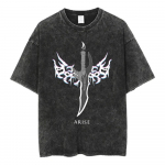 Anime Solo Leveling &Uuml;lem&otilde;&otilde;dulised T-s&auml;rgid meestele J&otilde;usaal Vintage Raskekaalulised T-s&auml;rgid Puuvill Trenn Happe pesuga Baggy T-s&auml;rgid Unisex S