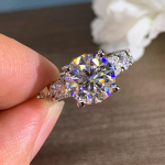 Huitan t&auml;issillutisega &uuml;mmargused kuupmeetri tsirkooniumoksiidist Eternity Promise S&otilde;rmused Luksuslikud Kihluspulmapaelad Aksessuaar naistele Trendikad ehted 10