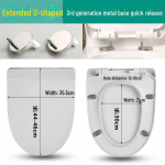 Universaalne paksenenud aeglaselt sulguv WC-poti kate - Vana stiil