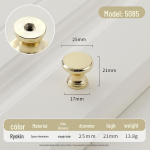 Kuldne &uuml;mmargune &uuml;he auguga luksuslik sahtli k&auml;epide moodsate lihtsate riidekappide jaoks